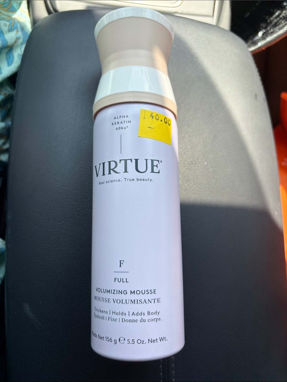 Virtue Full Volumizing Mousse — Light Lavender Bottle